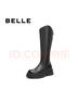 百丽（Belle）周雨彤白鹿同款显瘦小V靴长筒靴女冬商场款弹力靴A1V1DDG3预预售 【明星同款】黑仙草-微光皮面 35 (225mm) 实拍图