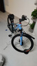 凤凰山地自行车男女变速山地车碟刹青少年儿童自行车学生单车 星际 蓝灰【变速+辐条轮】 22寸【适合130-170cm】 实拍图