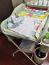 babycare尿布台多功能可折叠新生儿护理台抚触洗澡便携婴儿床-温特绿 实拍图