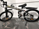 凤凰（Phoenix） 凤凰自行车可折叠山地车路虎男士成年人变速女式越野公路单车 条轮消灰/折叠双避震/全竞速轴承 24寸24速【参考：138-168cm】 实拍图