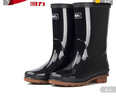 回力女士中筒雨鞋成人雨靴胶鞋套鞋防水鞋水靴HXL53-B 黑色中筒 38  实拍图