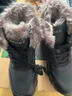 全洲狼 雪地靴男冬季新款东北棉鞋男大码抗寒防水加绒保暖轻便防滑靴子 黑色棉鞋-升级版 加绒 42 (260mm) 实拍图