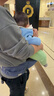 babycare腰凳婴儿背带多功能减震四季抱娃神器解放双手透气轻薄款 格里蓝 实拍图