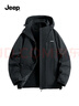 吉普（JEEP）冲锋夹克衣男女同款三合一两件套保暖防风加绒外套 幻影黑 XL 实拍图