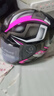 LS2新款摩托车头盔四分三盔电动助力车四季大尾翼大码男女半盔OF608 黑粉红灰幻影 3XL(建议61-62CM) 实拍图