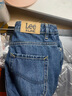 Lee【张凌赫代言】中蓝色水洗428懒懒裤高腰女显瘦宽腿牛仔裤潮流 中蓝色 27 实拍图