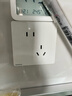 西门子（SIEMENS）插座面板套装 斜五孔10只量贩装 86型暗装电源插座 皓彩雅白 实拍图