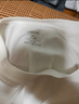 立蒙（LIMENG）男女装素色180g全棉短袖t恤圆领宽松体恤打底衫 白色 3XL 实拍图