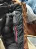 坦博尔羽绒服男女同款短款毛领派克加厚保暖外套TF236579 米棕拼接 175  实拍图