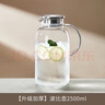 青苹果（QINGPINGGUO）家用耐高温冷水壶大容量玻璃凉水壶冷泡茶壶白开水杯装水扎壶套装 【升级加厚】波比壶2500ML 实拍图