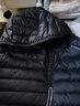 京东京造穿山甲轻薄羽绒服 立领白鸭绒户外秋冬外套短款男 黑色 XXL 实拍图
