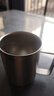 美厨（maxcook）316不锈钢水杯 双层泡茶杯口杯儿童学生带盖手柄400ml  MCB1112 实拍图