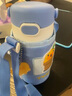 膳魔师儿童保温杯直饮水杯小学生开学必备水壶小黄鸭含杯套500ml紫 实拍图
