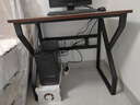 全品屋实木电脑桌双人书桌办公桌工作台学生台式电竞桌80CM 实拍图