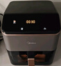 美的（Midea）AI烹饪空气炸锅免翻面 可视大视窗大容量5.3L智能触控 微波炉烤箱一体机蒸烤一体金属内腔KZC539J5 实拍图