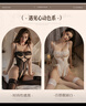 曼烟情趣内衣用品性感纯欲睡衣漏乳开阴蕾丝连体衣sm房事制服黑 1826  实拍图