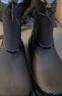 德系雨鞋雨靴高档男新款收口防雨防水鞋中筒防滑雨靴水靴户外钓鱼 黑色防水口加绒 （加绒拍大一码） 43 实拍图