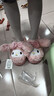 猪爸爸儿童棉拖鞋女童家居室内保暖防滑软底三丽鸥卡通中童毛毛拖鞋粉22 实拍图