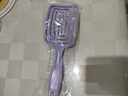 蓬松高颅顶梳子头发神器女士专用长发造型按摩经络家用镂空排骨梳 蓬松气垫梳-紫色-1个装 实拍图