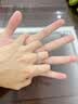 中国黄金日月同辉银情侣戒指一对男女款求婚对戒结婚纪念日礼物送女友老婆 925银情侣对戒-刻字定制服务 实拍图