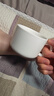 友来福陶瓷咖啡杯 欧式简约白色拉花咖啡杯套装220ml大容量马克杯 实拍图