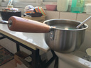 双枪316L不锈钢小奶锅辅食锅汤锅泡面蒸锅燃气电磁炉16cm 实拍图