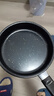 【亏本清仓】韩式麦饭石色不粘锅平底锅铁锅电磁炉不带盖 黑色小煎锅 16cm 实拍图