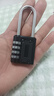 密码锁挂锁小型家用门锁学生宿舍柜子行李箱背包锁头盔健身房防盗 迷你挂锁-黑色-4位密码加长1个装 实拍图