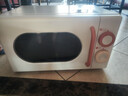 美的小滋味系列微波炉变频家用小型奶油风百搭复古转盘式一级能效低频轻音20L预制菜加热（M2H1） 实拍图