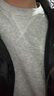 JEANSWEST LIFE真维斯加绒卫衣男秋冬季加厚保暖外套三角设计重磅灰色圆领上衣男 实拍图