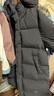 保姆鹅 儿童羽绒服男童加厚羽绒外套女童加长保暖弹力冬装童装[NG2740] 炭黑 130 实拍图