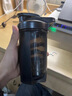 贝瑟斯摇摇杯运动健身水杯蛋白粉搅拌杯奶昔杯子代餐杯瑶瑶杯680ML黑色 实拍图