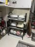 美厨物语厨房置物架碗架沥水碗盘碟架台面碗筷收纳柜盒304不锈钢用具大全 【耀石黑*3层】长42cm-无配件 实拍图