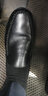 蜻蜓牌皮鞋男冬季加绒保暖鞋时尚中老年爸爸鞋男士休闲鞋真皮软面豆豆鞋 黑色 39 实拍图