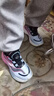 李宁热男童运动鞋防滑秋冬季皮面加绒儿童运动鞋中童男孩跑步鞋女童男女 粉紫 女款 30 码内长19cm 实拍图