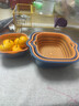 洗菜盆沥水篮八件套厨房多功能菜篮子双层漏盆 大号+中号+小号6件套 实拍图