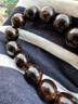 紫辰檀海南黄花梨手串男鬼脸文玩佛珠紫油梨念珠海黄降香黄檀海南香枝木 海黄手串1.5CM15颗.深色 实拍图