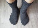 俞兆林4双厚羊毛袜子男秋冬季加绒加厚保暖发热中筒长袜毛巾毛圈袜冬天 实拍图