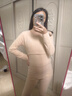 猫人羊绒蚕丝孕妇保暖内衣女秋冬产后哺乳10A抑菌双面磨绒月子服套装 实拍图