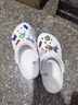卡骆驰洞洞鞋贝雅卡骆班轻便耐磨一脚蹬休闲鞋|205089 白/深蓝-126 37 /38(230mm) 实拍图