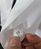 罗蒙（ROMON）纯色商务职业正装男士白衬衫工装外套长袖衬衣男CS108白色XL 实拍图