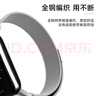 臣颂（CHENSONG）适用小米手环7pro腕带小米手环7pro表带金属磁吸分体米兰尼斯替换表带智能手环配件黑 实拍图