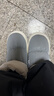 利达妮（TZLDN）全包跟棉拖鞋男冬季高帮雪地靴居家厚底保暖户外穿防水棉鞋女冬天 冷漠灰【收藏加购，优先发货】 44-45 【标准码】 实拍图