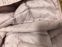 优衣库童装男女童PUFFTECH空气棉服可机洗连帽外套排骨棉服478123 10 水粉色 150 实拍图
