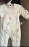 童泰新生婴儿衣服连体衣夹棉秋冬季0-6月初生宝宝纯棉加厚哈衣爬服 黄色暖阳 59cm (建议1-3个月身高55-60cm) 实拍图