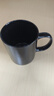 京东京造简约时尚杯子陶瓷经典马克杯牛奶杯办公家用钻石黑咖啡杯320ML 实拍图
