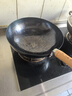 章丘铁锅正宗手工锻打铁锅无涂层物理不粘锅炒锅老式家用炒菜锅厨具轻音 2.0标准版古法烤蓝 32cm 实拍图
