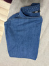 优衣库女装牛仔工装衬衫/长袖水洗产品外套通勤休闲480004 67 海蓝色 L 实拍图