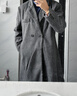 顶峰保罗（Dingfengbaoluo）毛呢大衣外套男秋冬中长款韩版高级宽松过膝呢子风衣HT88灰色2XL 实拍图