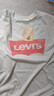 Levi's李维斯情侣美式宽松印花时尚简约舒适潮流纯棉圆领短袖T恤 灰色 002A0-0003 M 实拍图